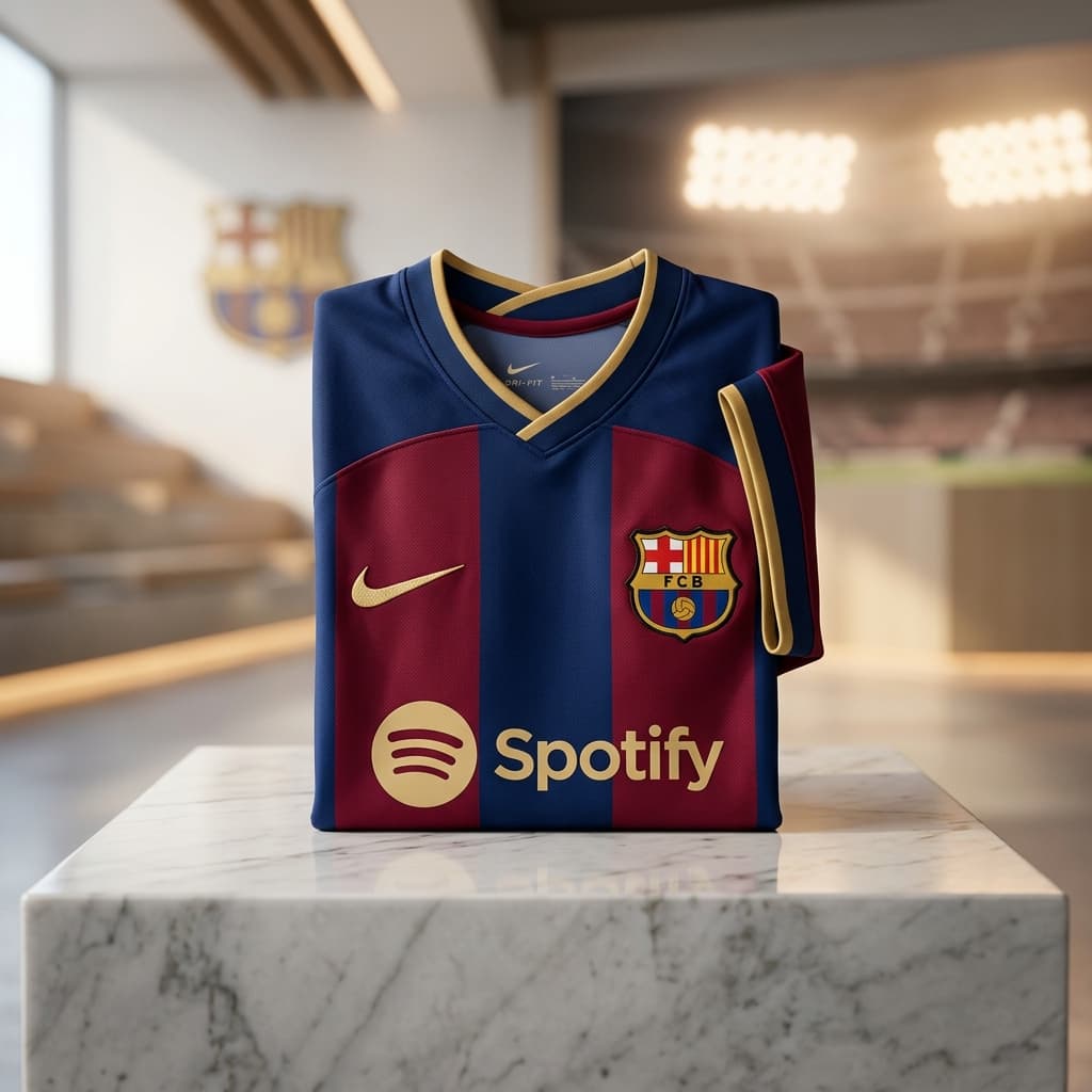Premium Football Jersey presentation showing player running